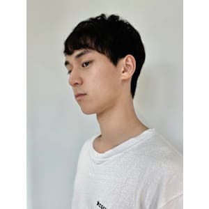 men's/メンズ/ダウンパーマ/黒染め/韓国