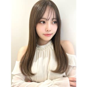 山村/小顔ワンカールパーマ/セミロング/ストカール/縮毛矯正