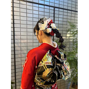 成人式／着付け