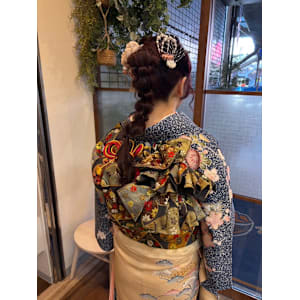 成人式／着付け