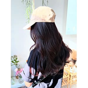 《花屋併設の美容院》深めパープル