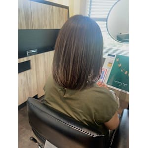 ハイライト透明感カラーボブスタイル