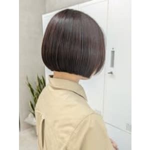 丸みショートボブ×髪質改善トリートメント/札幌大通個室美容室