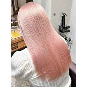 ダブルカラー/ベージュ/ケアブリーチカラー/ピンクベージュ