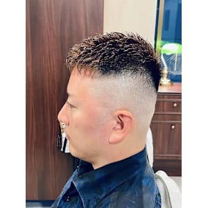 【40代 男性】ロンドンスキンハイフェード（大宮/バーバー）