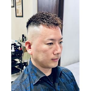 【40代 男性】ロンドンスキンハイフェード（大宮/バーバー）