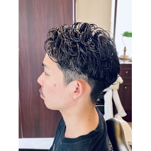 【30代 男性】ロンドンツーブロパーマ（大宮/バーバー）