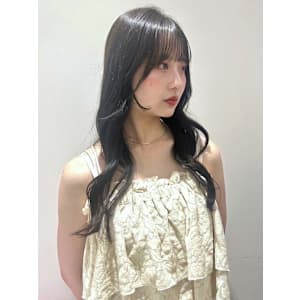 透明感カラー グレージュ ロングレイヤー 髪質改善 20代