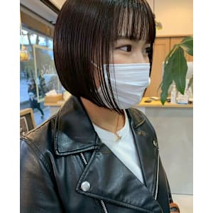 ぷつっとボブ／丸みボブ