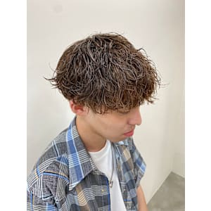 無造作パーマ無造作マッシュシャドウパーマツイストスパイラル