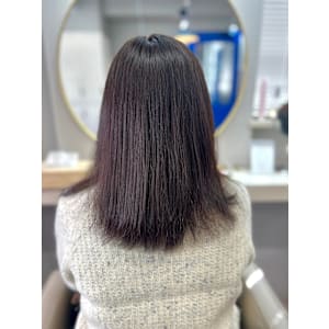 ツヤツヤミディアムストレート♪