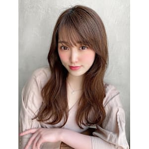 暗髪でも出せるこなれ感フェイスレイヤー×ナチュラルセミロング - AFLOAT/L 錦糸町【アフロートエル】【アフロートエル キンシチョウ】掲載中