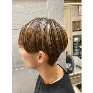 ハイライト×ハンサムショート