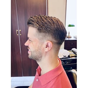 【30代 男性】リアルロンドン七三ショート（大宮/バーバー）