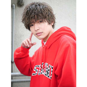 【ミニウルフ】波巻きパーマ