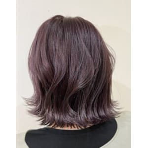 艶髪パープル外ハネボブ【盛岡/本宮】