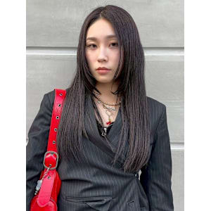 レイヤーカット ストレート 艶トリートメント 顔周りレイヤー