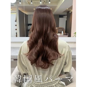 韓国風パーマ/コテ巻き風パーマ/レイヤーカット/髪質改善