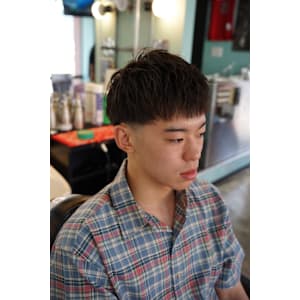 マッシュ×テーパーフェード