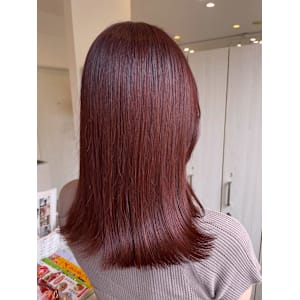 ピンクヘア/艶感/イルミナカラー