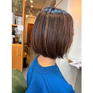 白髪ぼかしハイライト×スタイル