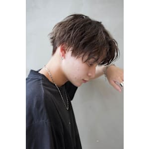 黒髪マッシュショート/メンズ