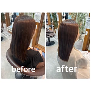 【美髪！！】髪質改善縮毛矯正　柏/流山