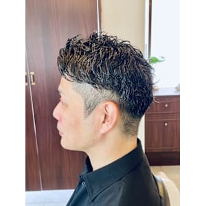 【40代 男性】ロンドンツーブロパーマ（大宮/バーバー）