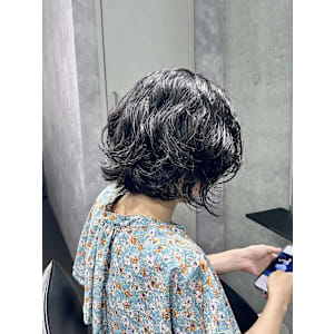 ボブ×パーマスタイル