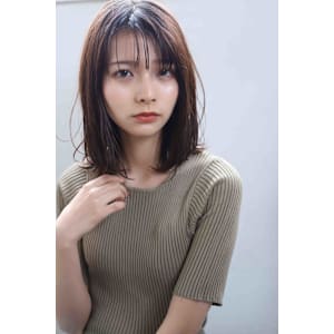 前髪＆トップストレート