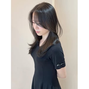 顔周りカット 艶髪 髪質改善 グレージュ 透明感カラー