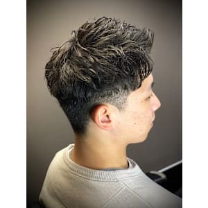 アイロンパーマメンズショート