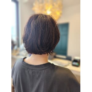 くせ毛×ミニボブ