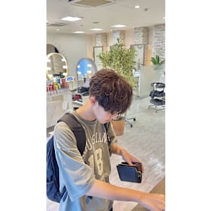 メンズシャドウパーマツーブロメンズパーマ