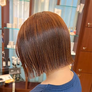 stylist橋本海が作るぷつっとボブ×透明感カラー