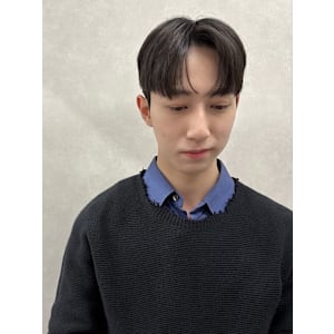 韓国メンズカットダウンパーマ/コンマバングセンターパート