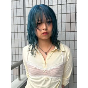 [asuna]ターコイズブルー/ハイトーン/ケアブリーチ