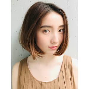 前下がりショート・ボブ/絶壁解消/前髪あり/40代/30代