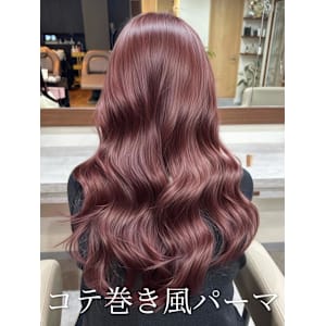 パーマ#パーマスタイル#コテ巻き風パーマ#レイヤーカット