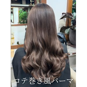 パーマ#パーマスタイル#コテ巻き風パーマ#レイヤーカット