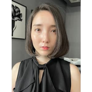 前下がりショート・ボブ/絶壁解消/前髪あり/40代/30代