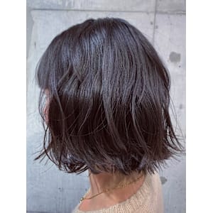 ふわふわ巻きボブ