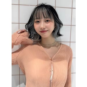 インナーカラー×ボブ