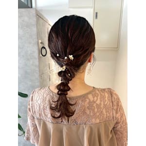 （nanaka）結婚式ヘアセット/編みおろし