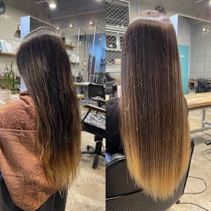 酸性縮毛矯正(ビフォーアフター) - hair Luk 拝島店【ヘアールク ハイジマテン】掲載中