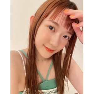 オン眉×オレンジカラー