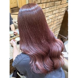 チェリーレッド/ワインレッド/韓国風巻き