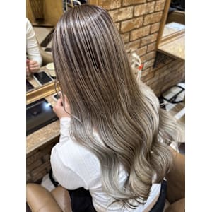 細めハイライト/バレイヤージュ/外国人風