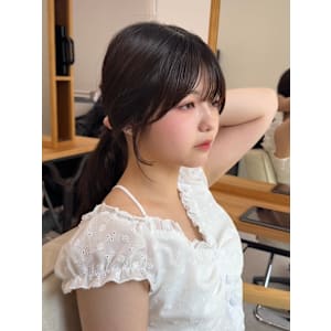 ★夏韓国ヘアレイヤーカット前髪顔周りくびれヘア