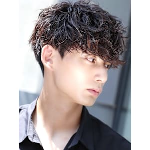 ツイストスパイラル無造作マッシュ